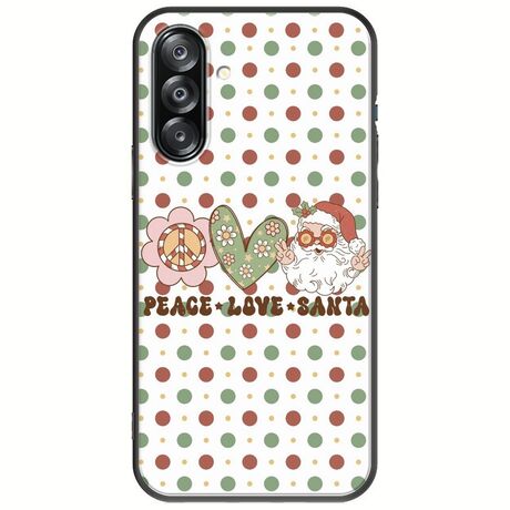 Peace Love Santa Samsung Galaxy A26 5G  Black TPU (Μαύρη Σιλικόνη)