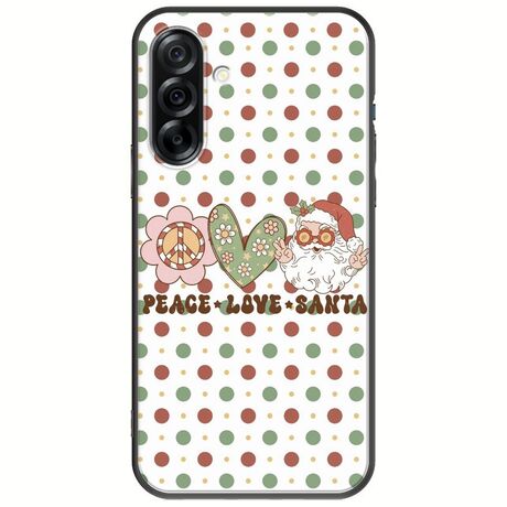 Peace Love Santa Samsung Galaxy A36 5G  Black TPU (Μαύρη Σιλικόνη)