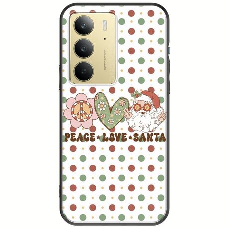 Peace Love Santa Realme 14x 5G Black TPU (Μαύρη Σιλικόνη)