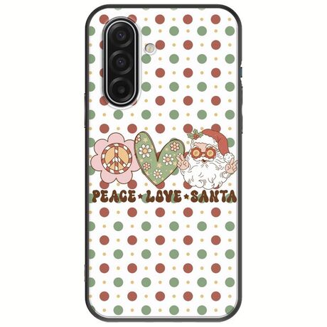 Peace Love Santa Samsung Galaxy A17 4G / 5G Black TPU (Μαύρη Σιλικόνη)
