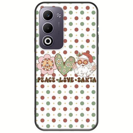 Peace Love Santa Oppo A5 4G/5G Black TPU (Μαύρη Σιλικόνη)