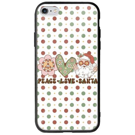 Peace Love Santa iPhone 6/6s Groove TPU (Tempered Glass και TPU)