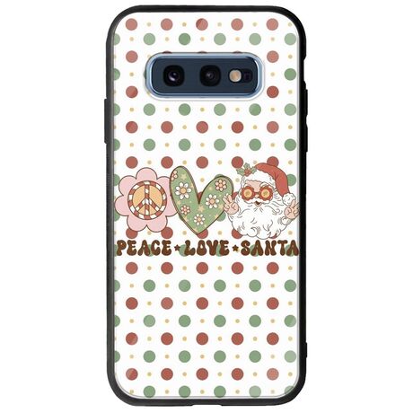 Peace Love Santa Samsung Galaxy S10e Groove TPU (Tempered Glass και TPU)