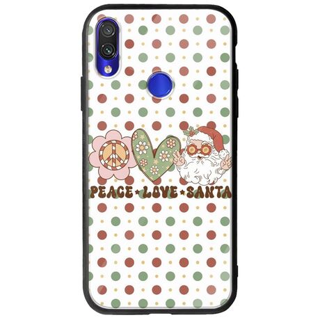 Peace Love Santa Xiaomi Redmi Note 7 Groove TPU (Tempered Glass και TPU)
