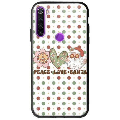 Peace Love Santa Xiaomi Redmi Note 8 Groove TPU (Tempered Glass και TPU)