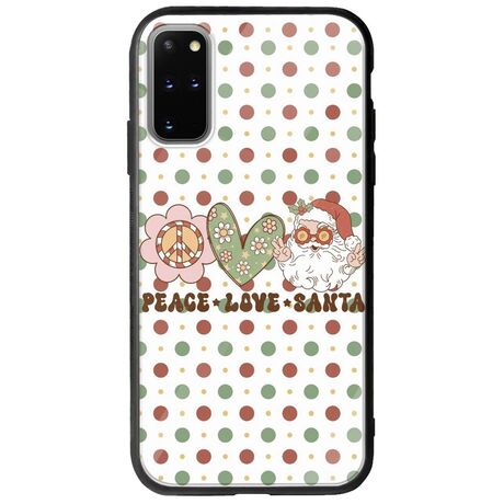 Peace Love Santa Samsung Galaxy S20 Plus Groove TPU (Tempered Glass και TPU)