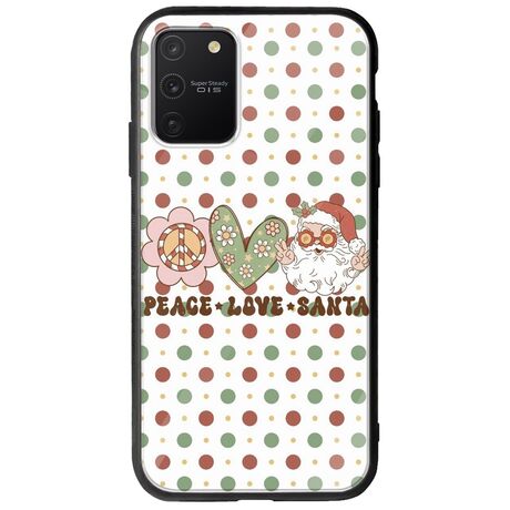 Peace Love Santa Samsung Galaxy S10 Lite Groove TPU (Tempered Glass και TPU)