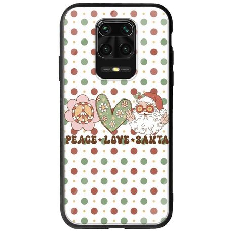 Peace Love Santa Xiaomi Redmi Note 9S / 9 Pro / 9 Pro Max Groove TPU (Tempered Glass και TPU)