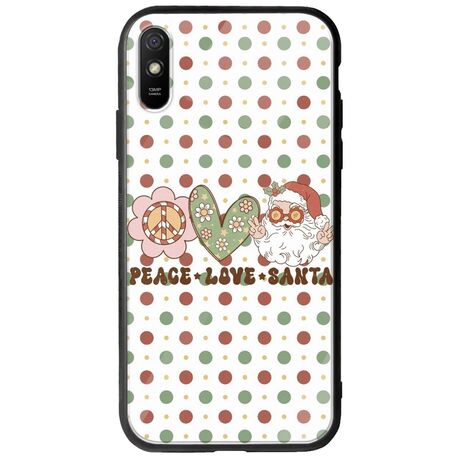 Peace Love Santa Xiaomi Redmi 9A Groove TPU (Tempered Glass και TPU)