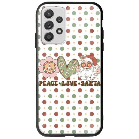 Peace Love Santa Samsung Galaxy A32 5G Groove TPU (Tempered Glass και TPU)