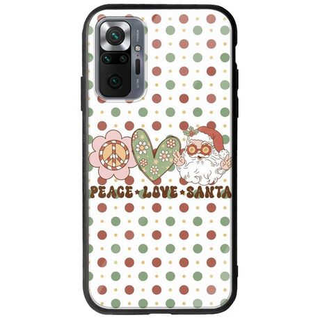 Peace Love Santa Xiaomi Redmi Note 10 Pro / 10 Pro Max Groove TPU (Tempered Glass και TPU)