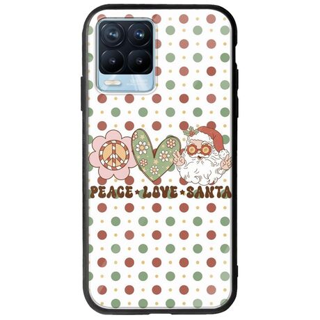 Peace Love Santa Realme 8 / 8 Pro Groove TPU (Tempered Glass και TPU)