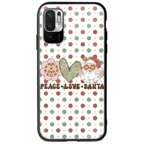 Peace Love Santa Xiaomi Redmi Note 10 5G Groove TPU (Tempered Glass και TPU)