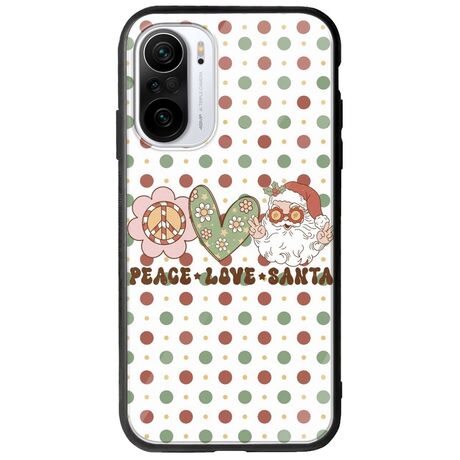 Peace Love Santa Xiaomi Poco F3 Groove TPU (Tempered Glass και TPU)