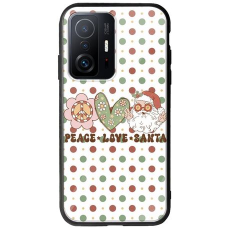 Peace Love Santa Xiaomi 11T / 11T Pro Groove TPU (Tempered Glass και TPU)