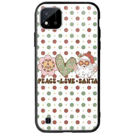 Peace Love Santa Realme C11 2021 Groove TPU (Tempered Glass και TPU)