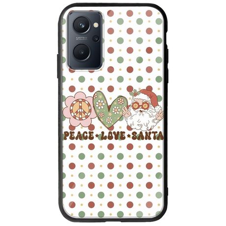 Peace Love Santa Realme 9i Groove TPU (Tempered Glass και TPU)