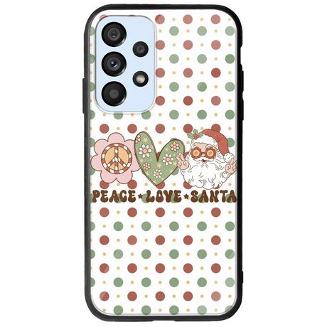 Peace Love Santa Samsung Galaxy A53 5G Groove TPU (Tempered Glass και TPU)