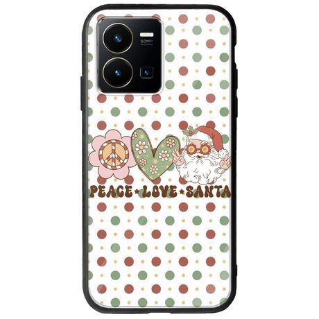 Peace Love Santa Vivo Y35 Groove TPU (Tempered Glass και TPU)