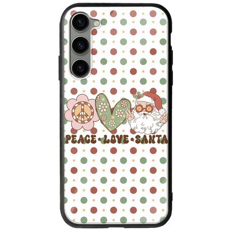 Peace Love Santa Samsung Galaxy S23 5G Groove TPU (Tempered Glass και TPU)