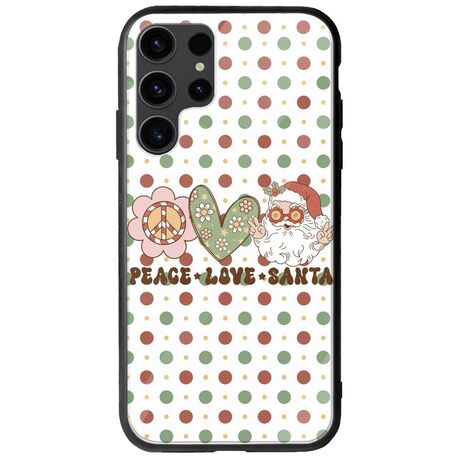 Peace Love Santa Samsung Galaxy S23 Ultra 5G Groove TPU (Tempered Glass και TPU)