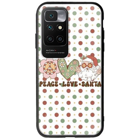 Peace Love Santa Xiaomi Redmi 10 2022 Groove TPU (Tempered Glass και TPU)