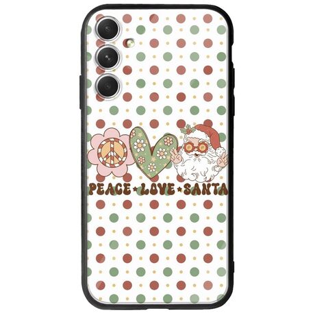 Peace Love Santa Samsung Galaxy A34 5G Groove TPU (Tempered Glass και TPU)