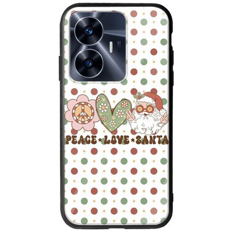 Peace Love Santa Realme C55 Groove TPU (Tempered Glass και TPU)