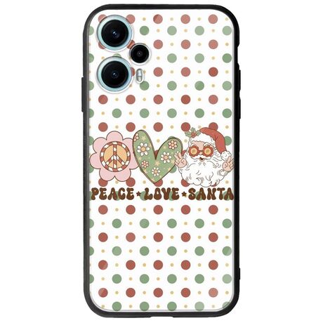 Peace Love Santa Xiaomi Poco F5 5G Groove TPU (Tempered Glass και TPU)