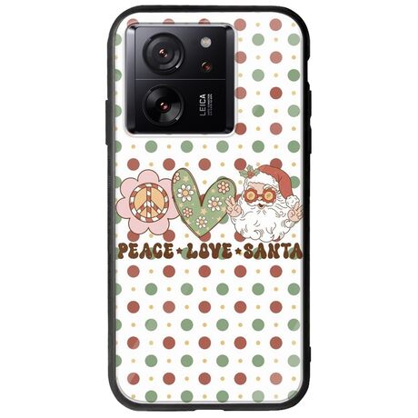 Peace Love Santa Xiaomi 13T 5G Groove TPU (Tempered Glass και TPU)