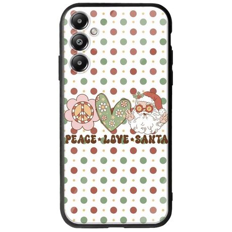 Peace Love Santa Samsung Galaxy A25 5G Groove TPU (Tempered Glass και TPU)