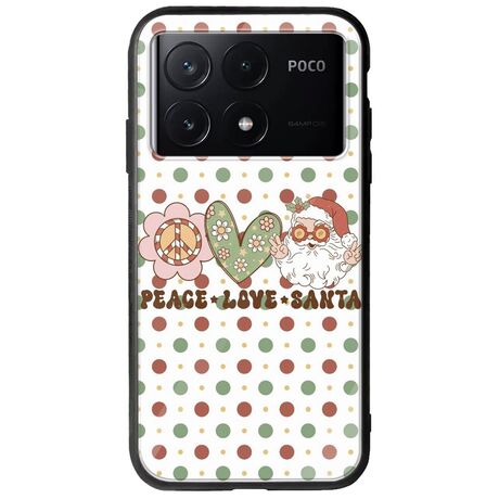 Peace Love Santa Xiaomi Poco X6 Pro 5G Groove TPU (Tempered Glass και TPU)