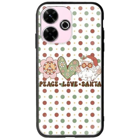 Peace Love Santa Xiaomi Poco M6 4G Groove TPU (Tempered Glass και TPU)