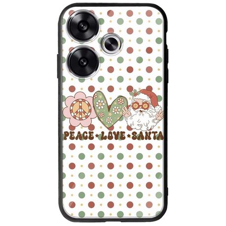 Peace Love Santa Xiaomi Poco F6 5G Groove TPU (Tempered Glass και TPU)