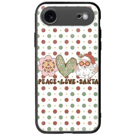 Peace Love Santa iPhone Air Groove TPU (Tempered Glass και TPU)