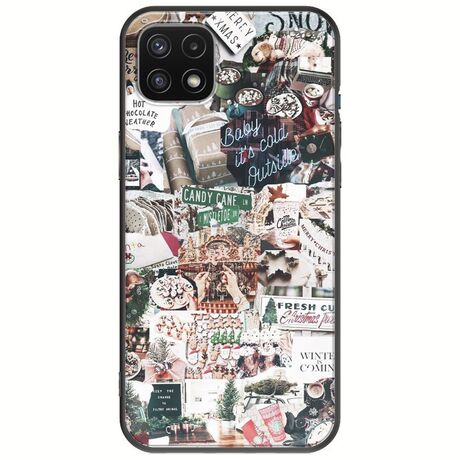 Baby Its Cold Outside Samsung Galaxy A22 5G Black TPU (Μαύρη Σιλικόνη)