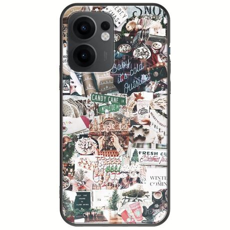 Baby Its Cold Outside Oppo Reno 13 F 5G Black TPU (Μαύρη Σιλικόνη)