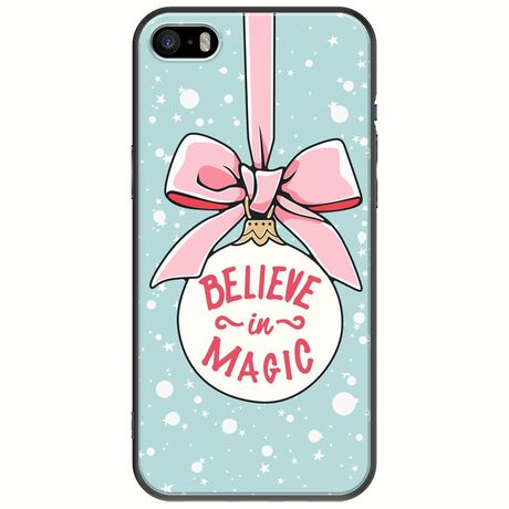 Believe In Magic iPhone 5/5s/SE 2016 Black TPU (Μαύρη Σιλικόνη)