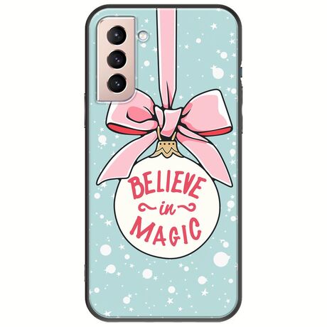 Believe In Magic Samsung Galaxy S21 Black TPU (Μαύρη Σιλικόνη)