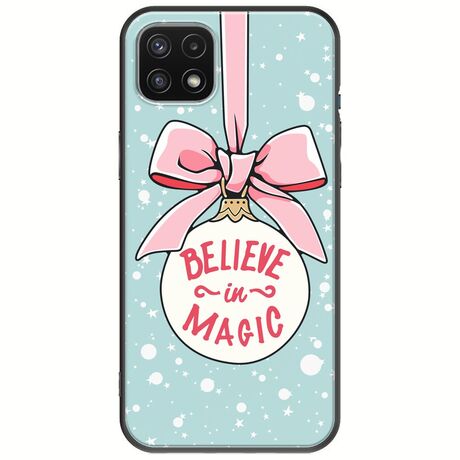 Believe In Magic Samsung Galaxy A22 5G Black TPU (Μαύρη Σιλικόνη)