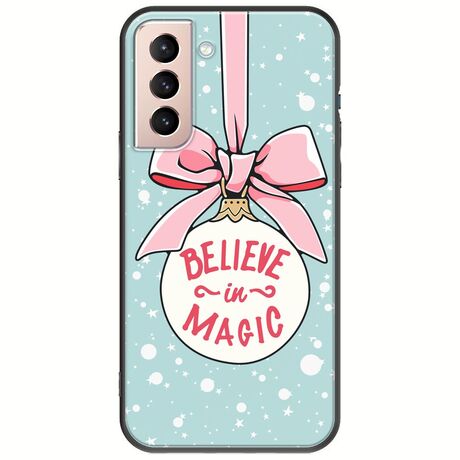 Believe In Magic Samsung Galaxy S21 FE 5G Black TPU (Μαύρη Σιλικόνη)