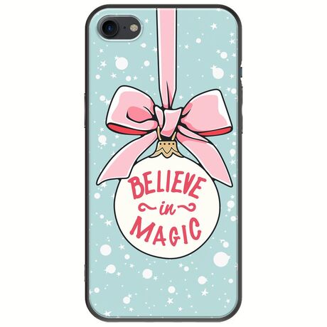 Believe In Magic iPhone SE (2022) 5G Black TPU (Μαύρη Σιλικόνη)