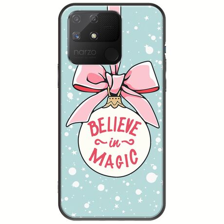 Believe In Magic Realme Narzo 50A Black TPU (Μαύρη Σιλικόνη)