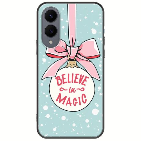 Believe In Magic Samsung Galaxy S25 Edge 5G Black TPU (Μαύρη Σιλικόνη)