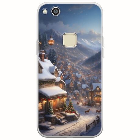 Cozy Christmas Village Huawei P10 Lite Flexible TPU (Διάφανη Σιλικόνη)