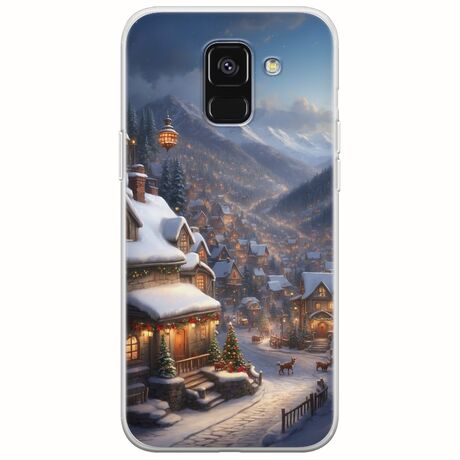 Cozy Christmas Village Samsung Galaxy A6 2018 Flexible TPU (Διάφανη Σιλικόνη)