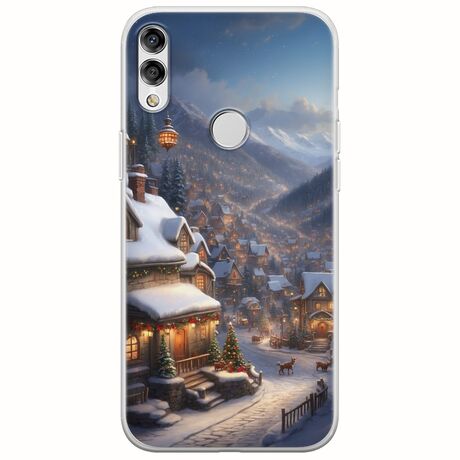 Cozy Christmas Village Huawei Honor 10 Lite Flexible TPU (Διάφανη Σιλικόνη)