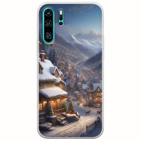 Cozy Christmas Village Huawei P30 Pro Flexible TPU (Διάφανη Σιλικόνη)