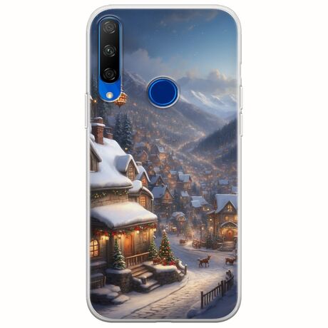 Cozy Christmas Village Huawei Honor 20 Lite Flexible TPU (Διάφανη Σιλικόνη)