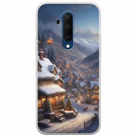 Cozy Christmas Village OnePlus 7T Pro Flexible TPU (Διάφανη Σιλικόνη)
